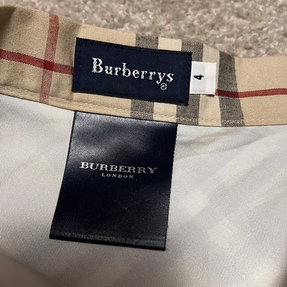 Authentic Burberry Nova check plaid midi skirt womens size 0 - Picture 2 of 8